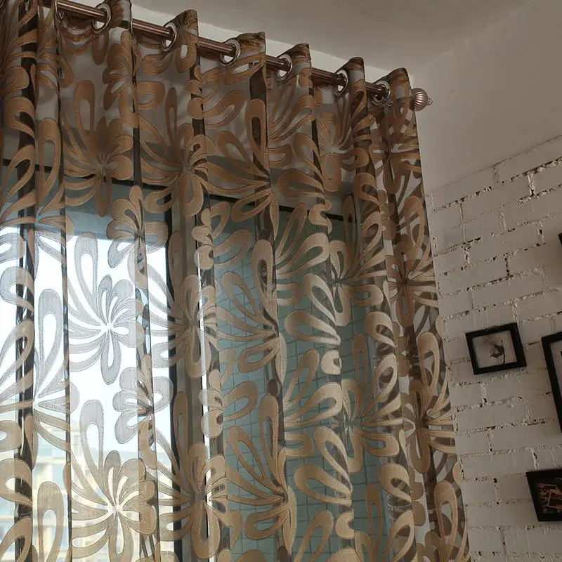 

Door Window Modern Tulle Voile Room Door Curtain Drape Panel Sheer Scarf Valances Curtains