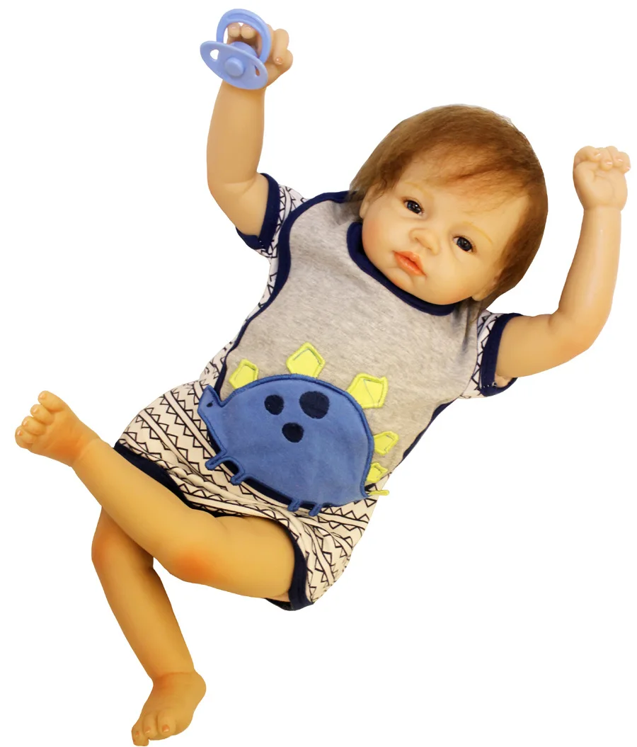 Sunny boy силиконовая кукла reborn 22 дюймов Милые силиконовые куклы Reborn Baby новая милая кукла игрушки для детей 55 рождественские подарки