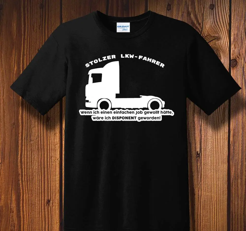 Новинка, топы с принтом букв, футболка на заказ, Proud Truck Driver Trucker Disponent Fun To S-3Xl - Цвет: 1