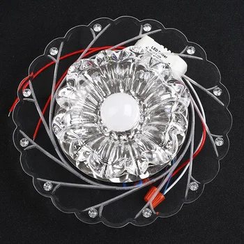 

Indoor Crystal LED Blue Ceiling Chandelier Lamp For Bedroom Living Room