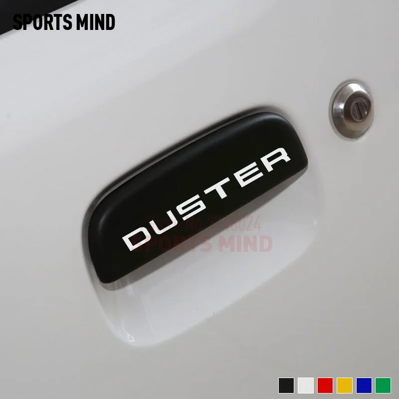 

4 Pieces Sports Mind Car Sticker Decal Automobiles Car Door Handle sticker For Renault duster Dacia duster exterior accessories