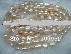 Huij 002852 барокко 60 "10-12 мм пресной воды Жемчужное ожерелье