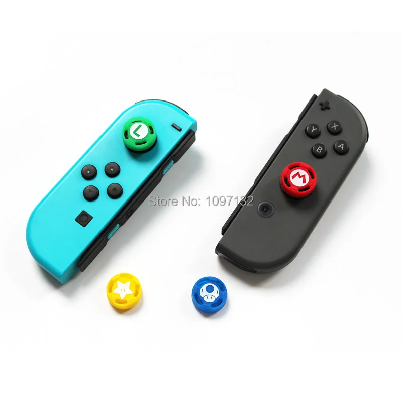 4 pcs Silicone Grips for Nintend Switch NS JoyCon Controller Joystick Cover for Joy-Con Analog Thumb Stick Cap (1)