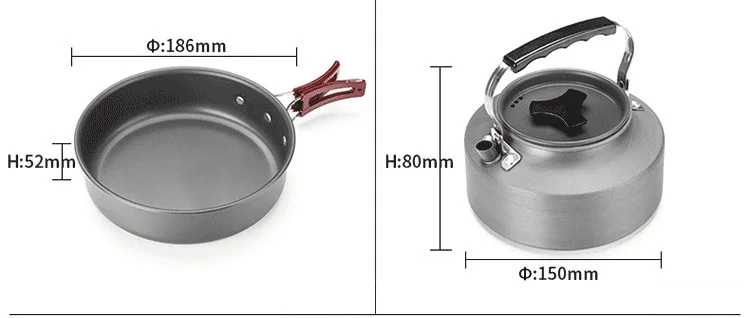 Походная посуда, набор для приготовления пищи, походная посуда, походная посуда, кастрюля, набор кастрюль, походная посуда, столовые приборы, посуда, походный набор для пикника