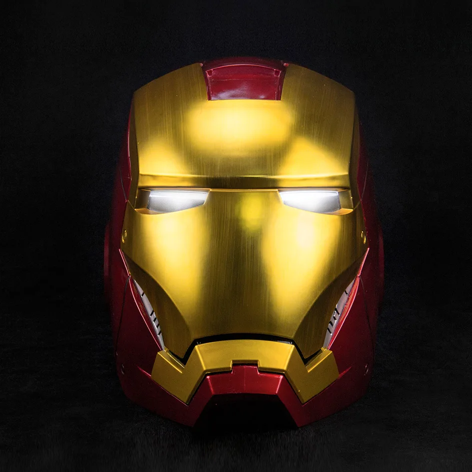 

SOSO COOL! 1/1 Scale Iron Man Helmet Shocking new iron man MK7 helmet 1 to 1 mask wearable electric child adult gift Avenger