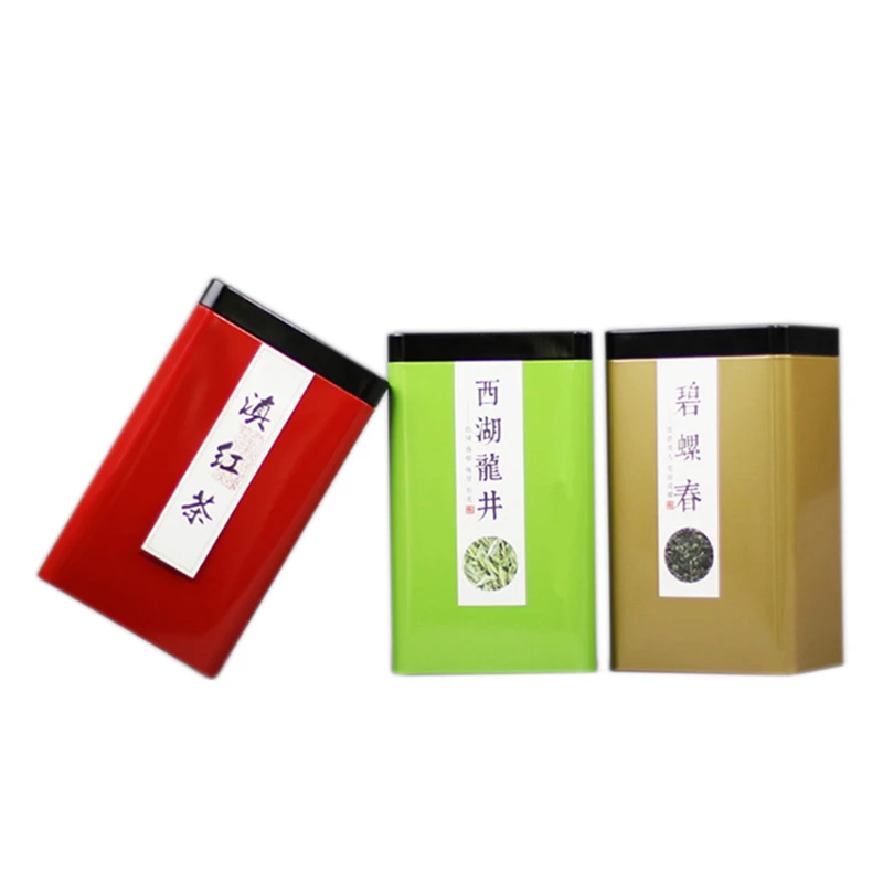 

Xin Jia Yi Packaging 2018 New Blank Metal Tea Tin Box Custom Printed Colorful Rectangular Wholesale Gift Universal Packag
