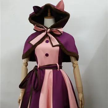 

2016Hot Sale Alice in Wonderland Costume Lolita Dress Cheshire cat Cosplay Fantasia Carnival Halloween Costumes for Women