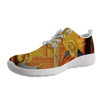 

Outdoor Wading Shoes holes on bottom Male Lace up Sneaker for Men Boy Light Shoe Artist Painting Print Duccio di Buoninsegna