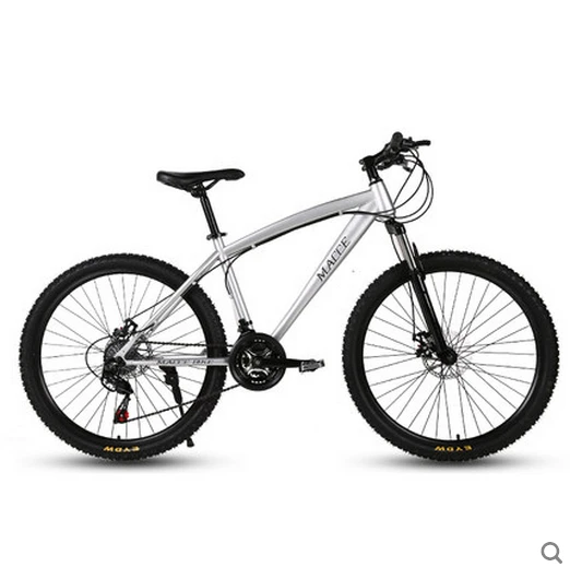x-передняя Марка 21/24/27 скорость 26*17 дюймов из углеродистой стали горный велосипед Спорт на открытом воздухе горный велосипед bicicleta MTB дисковый тормоз колеса велосипеда - Цвет: A silver