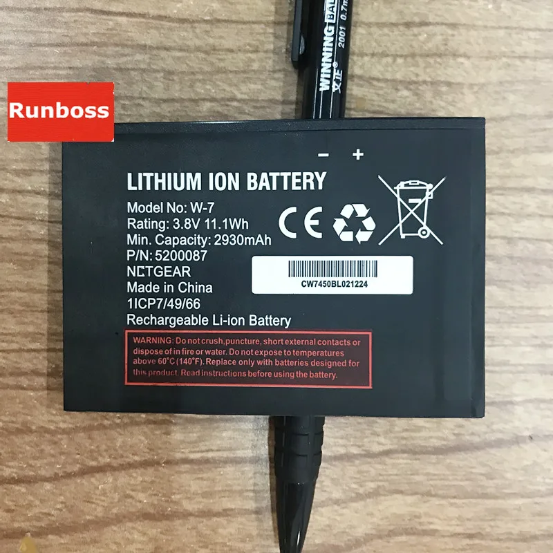 

High Quality 3.8V 2930mAh Battery W7 for Netgear Sierra Aircard 790S 810S W-7 Batteria