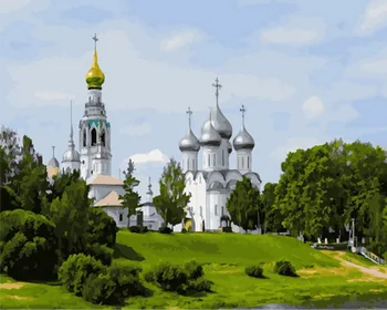 

Frameless oil painting by numbers paint by number for home decor oil picture painting 5065 spring