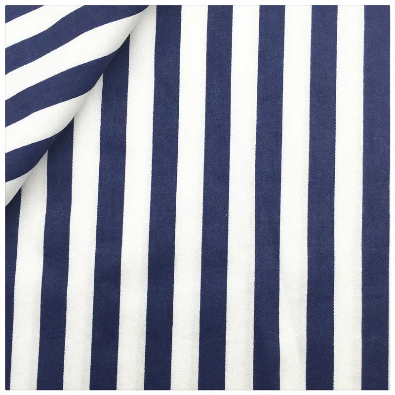 

Dark Blue Stripe Cotton Fabric Tecido Tissue Quilting Home Textile Sewing Cloth Craft Fabrics Patchwork Bedding Diy Decoration