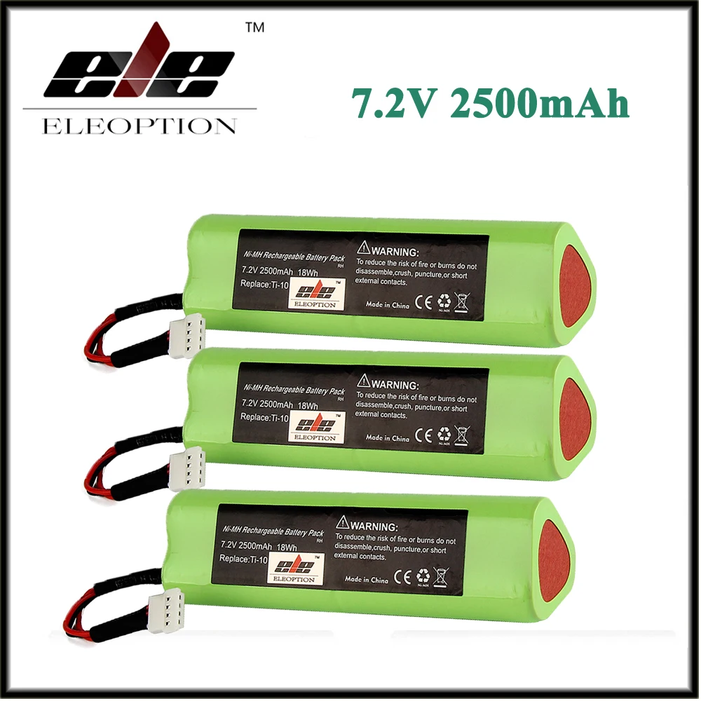 3x Eleoption High Quality 7.2V 2500mAh Ni MH Rechargeable 3105035