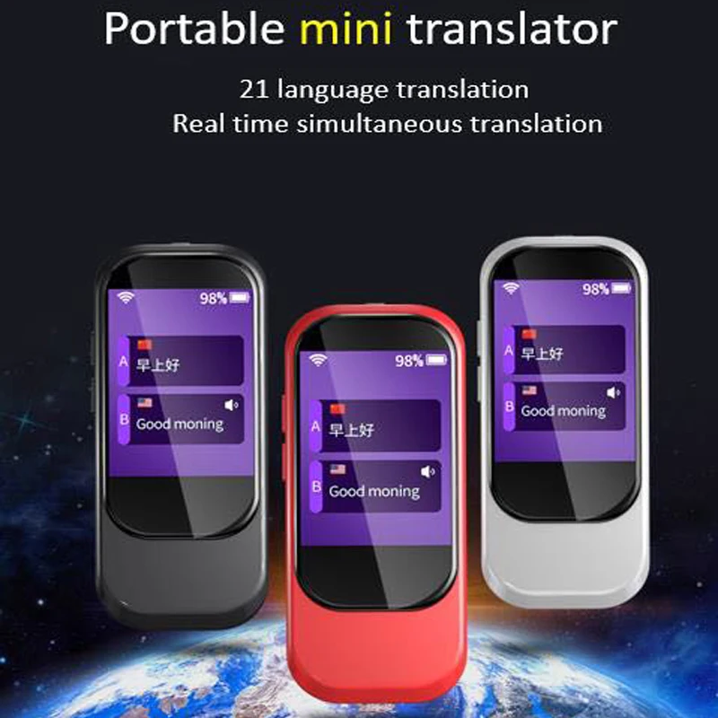 Портативный интеллектуальный переводчик с подключением к сети Wi Fi для Baidu AI Cloud