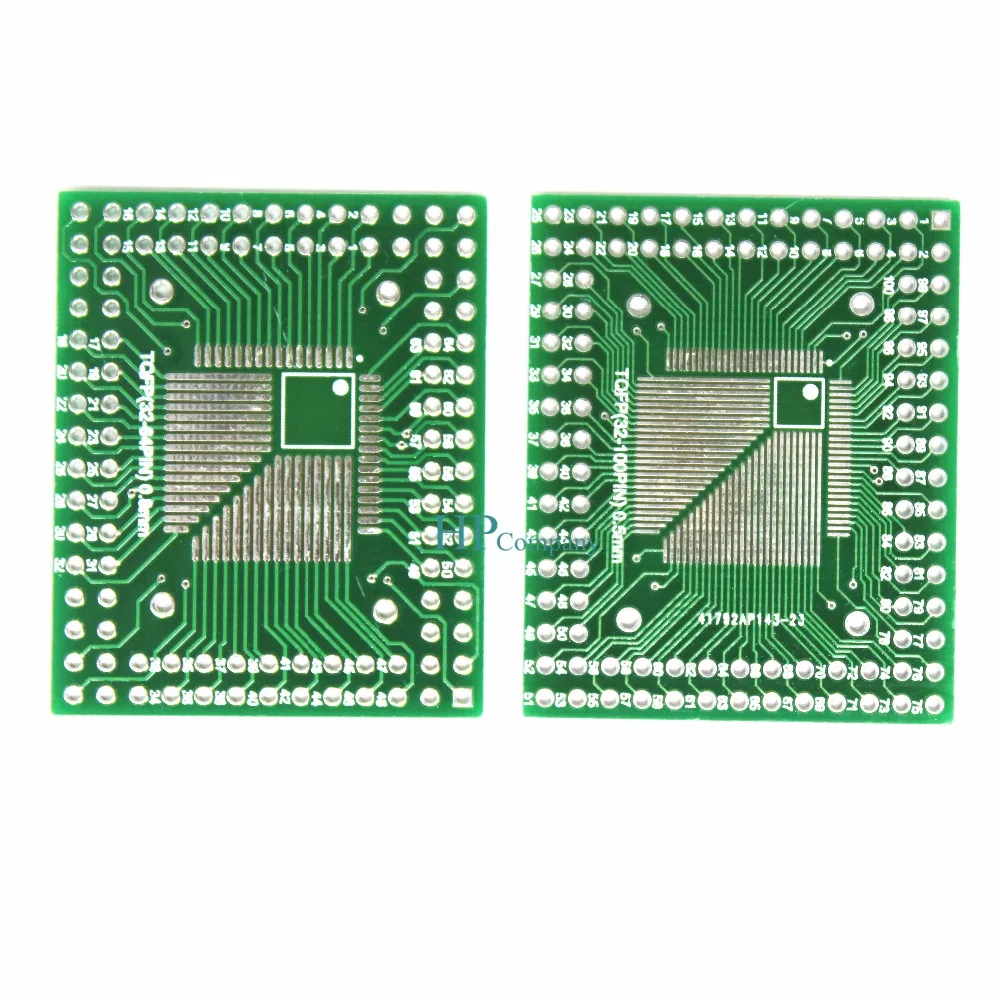 

1PCS Pitch IC adapter Socket / Adapter plate / PCB QFP/FQFP/TQFP32/44/64/80/100 LQFP SOP turn DIP 0.5/0.8mm adapter board