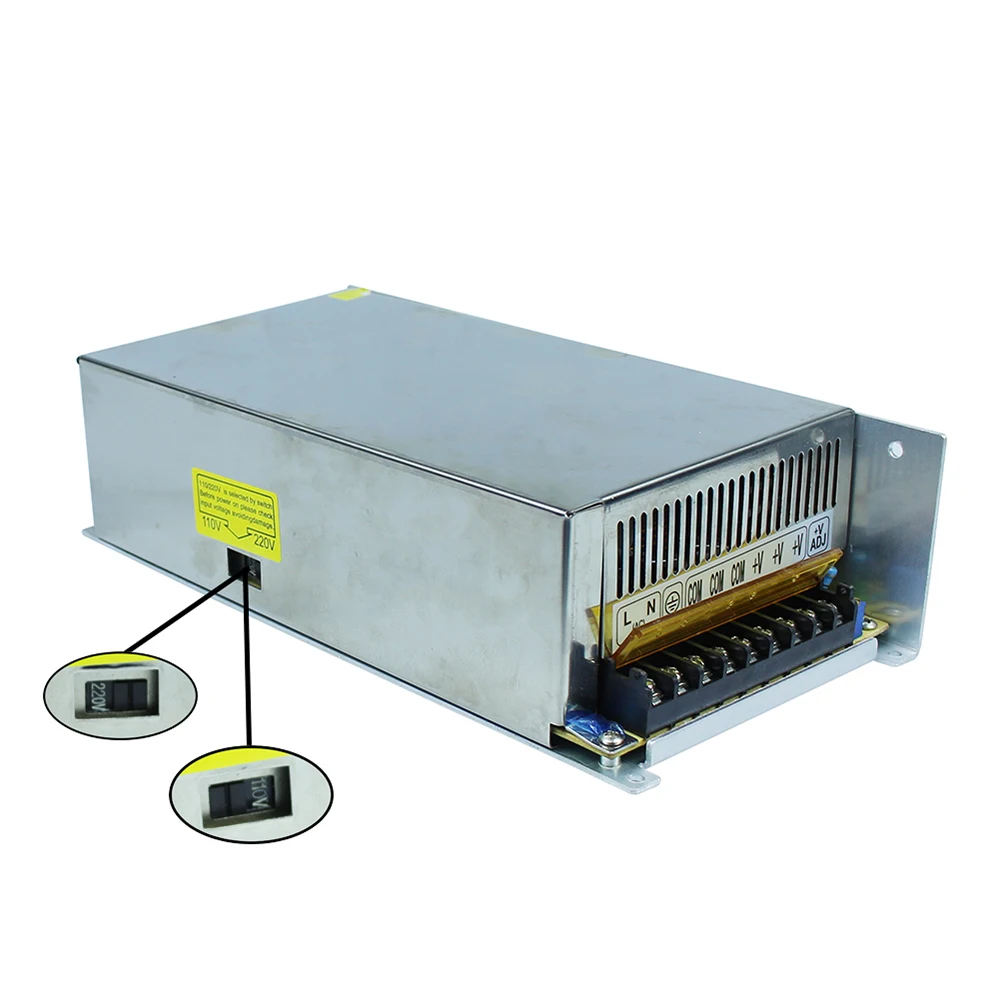 Затемнения LED Driver переключатель Питание AC 110 В/220 В к DC 12 40A 480 Вт Напряжение