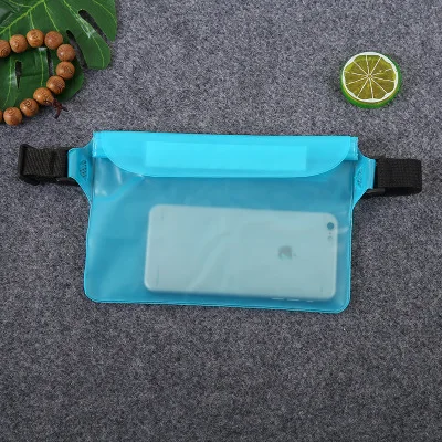 Водонепроницаемый чехол Bry сумка ПВХ сумка для плавания с поясным ремнем держатель для телефона чехол для телефона для рыбалки парусный пляж водные парки - Цвет: Синий цвет