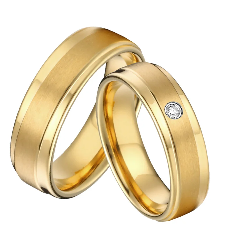 Мужское и дамское Ювелирное кольцо из нержавеющей стали, египетское Золотое кольцо, набор обручальных колец для мужчин и женщин