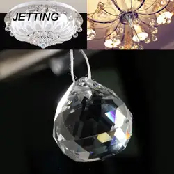 JETTING 1 шт. граненые стеклянные кристаллы части для люстры кулон призмы освещение шар Чистый витраж украшение лампы