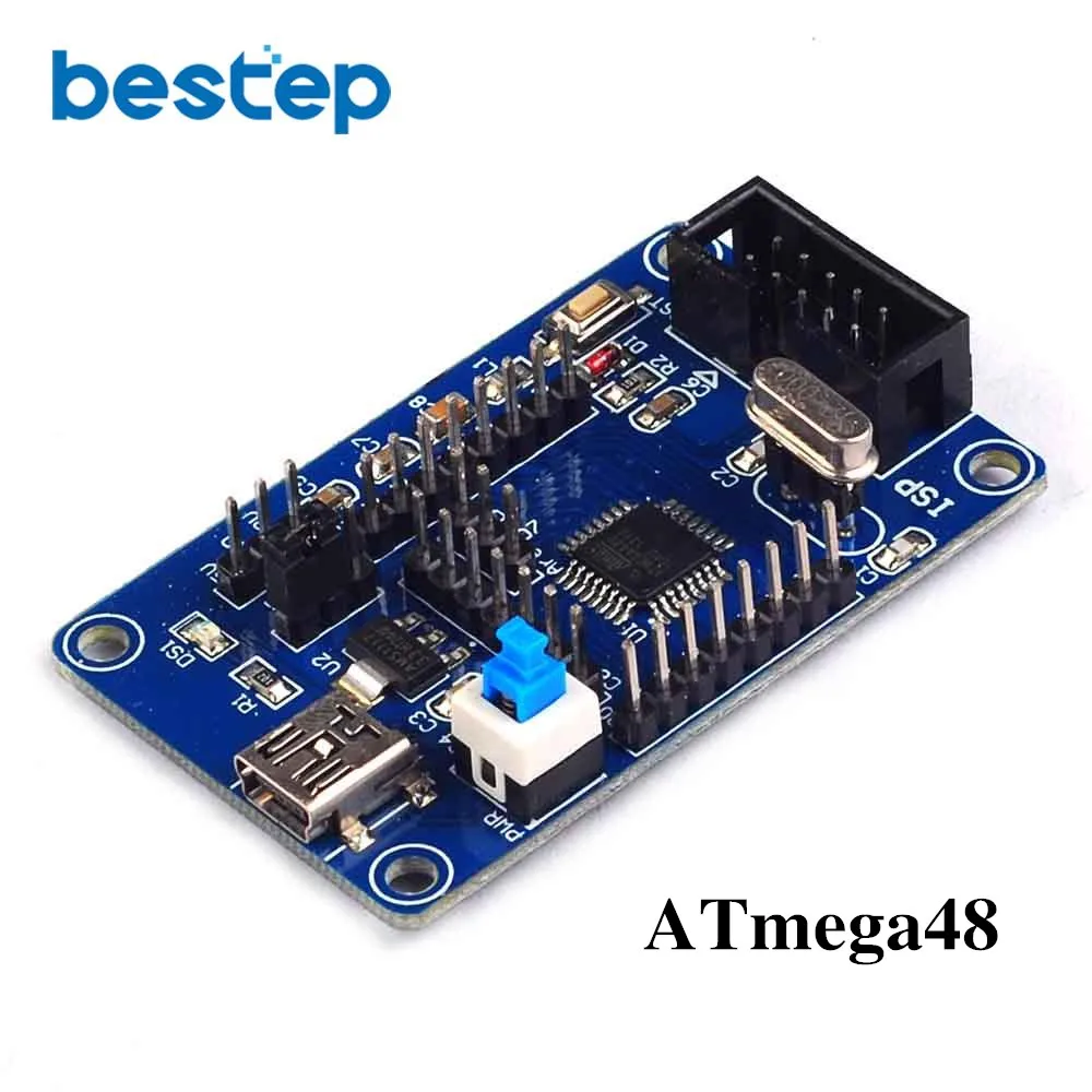 Плата обучения Atmega 8/16/32/48/64/88/128/168 минимальная системная плата для AVR|Интегральные