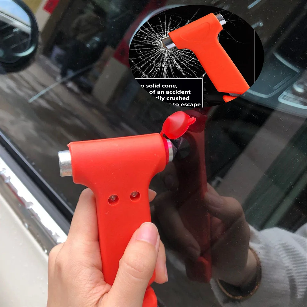 

car styling Multifunction safety hammer for Hyundai Genesis G70 G80 G90 Equus Creta KONA Enduro Intrado NEXO PALISADE HDC-2