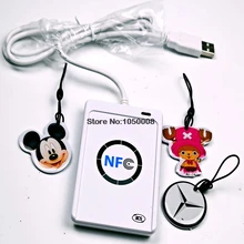 ACR122u NFC считыватель писатель 13,56 МГц RFID Копир Дубликатор+ 3 шт UID сменный записываемый тег+ SDK+ M-ifare копировальный клон программного обеспечения