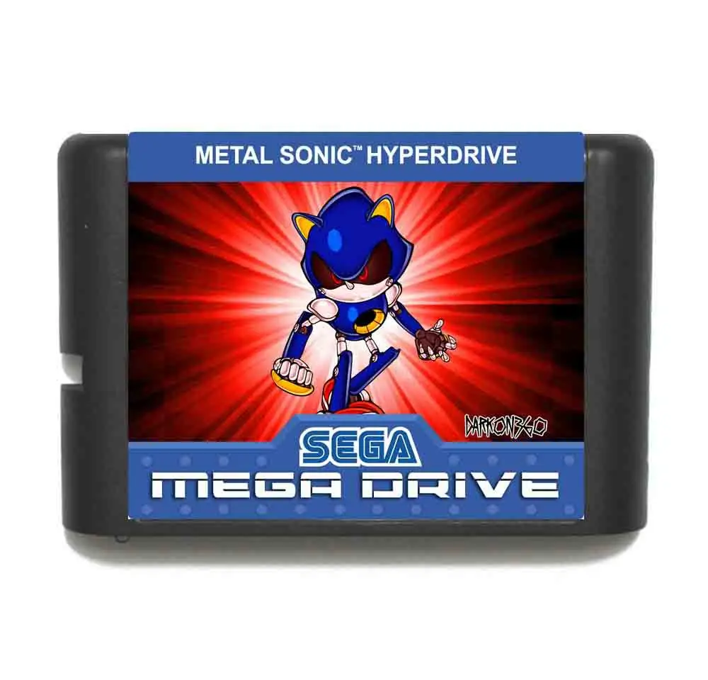 Металлическая звуковая 16 бит MD игровая карта с розничной коробкой для Sega megadrive/Genesis