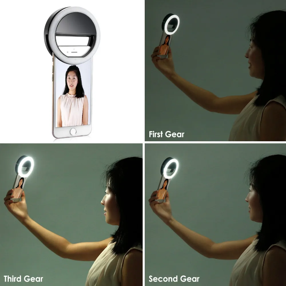 Neewer 36 LED Clip-On селфи телефона кольцо света для темноте Spotlight Яркость для iphone Samsung HTC Nokia iPad и Прочие ожерелья и подвески