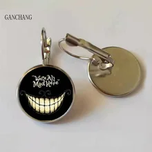 Серьги-гвоздики с ушками в стиле Чеширский серьги Alice in Wonderland