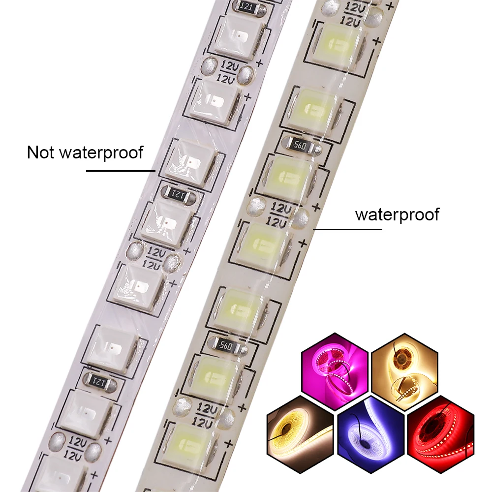 5 м 600 LED 5054 Светодиодная лента Водонепроницаемая 12 В постоянного тока лента ярче, чем 5050 холодный белый/теплый белый/ледяной синий/красный/зеленый/синий