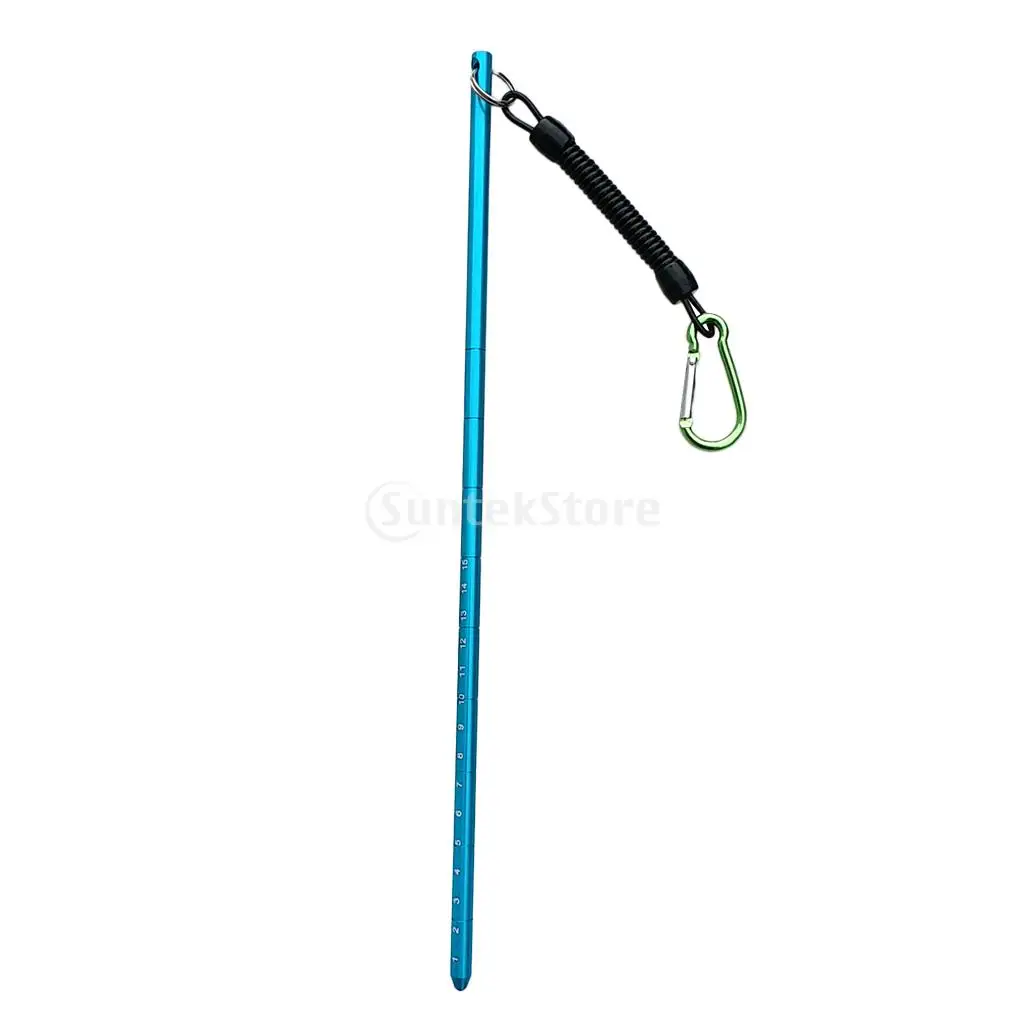 13.4'' Portable Universal Scuba Diving Diver Aluminum Lobster Tickle Pointer Stick with Bolt Snap Clip Safety Gear Equipment