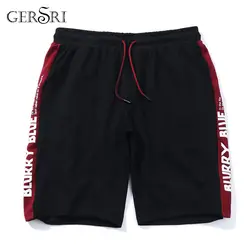 Gersri мужские летние хлопковые шорты свободного кроя мужские тренажерные залы для фитнеса до колена спортивные штаны Мужские штаны для бега