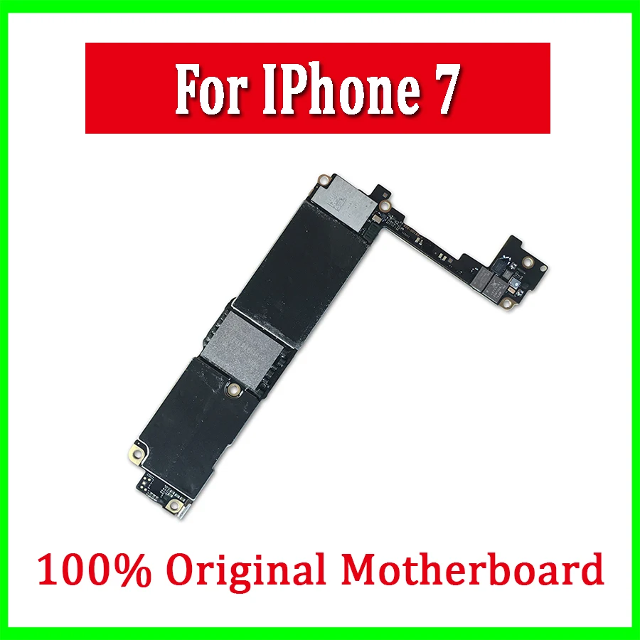 Original Unlocked For iPhone 7 Motherboard Camera 32gb / 128gb / 256gb With IOS for iphone 7 Logic boards With / No Touch ID