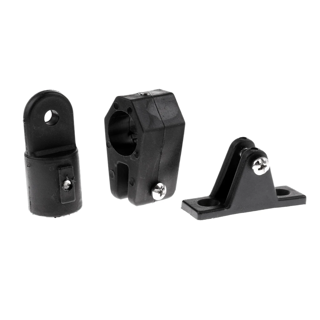 16 Pieces / Set Boat Deck Hinge Jaw Slide Eye End Cap for 4 Bow Bimini Top Water Sports Rowing Boats Dinghy