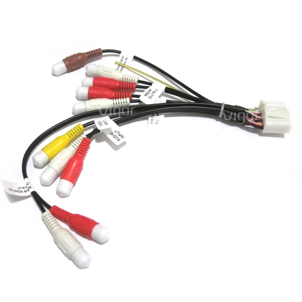 24Pin Car Stereo Radio RCA Output Wire Harness Wiring Connector Adapter Cable for Pioneer Avic F930BT F940BT F9310BT F30BT F40BT-in Cables, ...