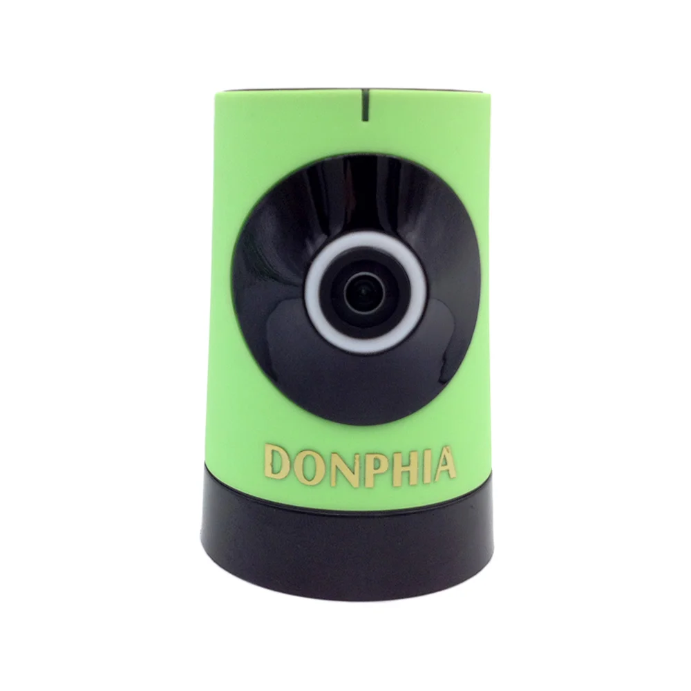 DONPHIA wiseles IP панорамная камера Мини 720P Рыбий глаз объектив Wi-Fi Детский Монитор 1.3MP 180 градусов сеть няня много цветов - Цвет: Green