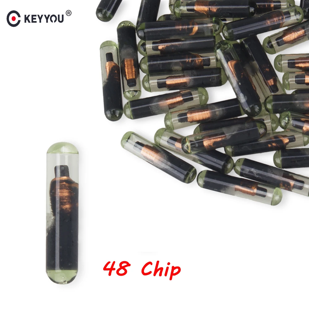 KEYYOU 10x Auto Chiave Portachiavi In Vetro Transponder ID48 ID 48 Chip di T6 Crypto Sbloccato Chip Per VW Audi Skoda Sede Porsche-in Chiave per auto da Automobili e motocicli su  