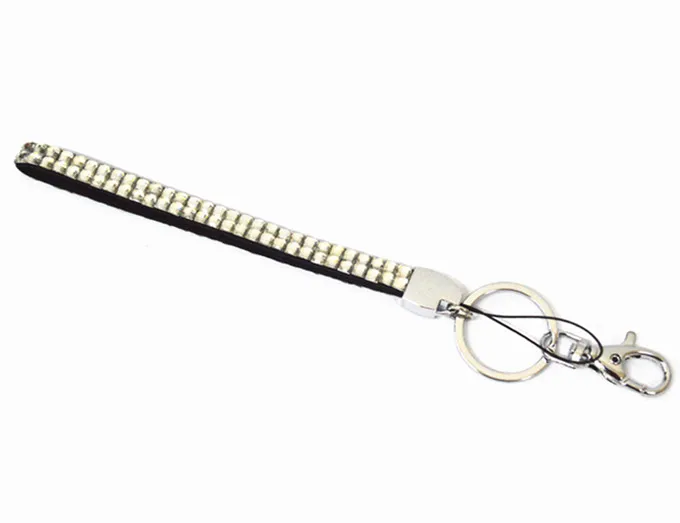 

Free Shipping 1pcs Crystal Color Bling Crystal Short Lanyard Rhinestone Wrist Lanyard Strap For Key Holder Keychain Cell Phone