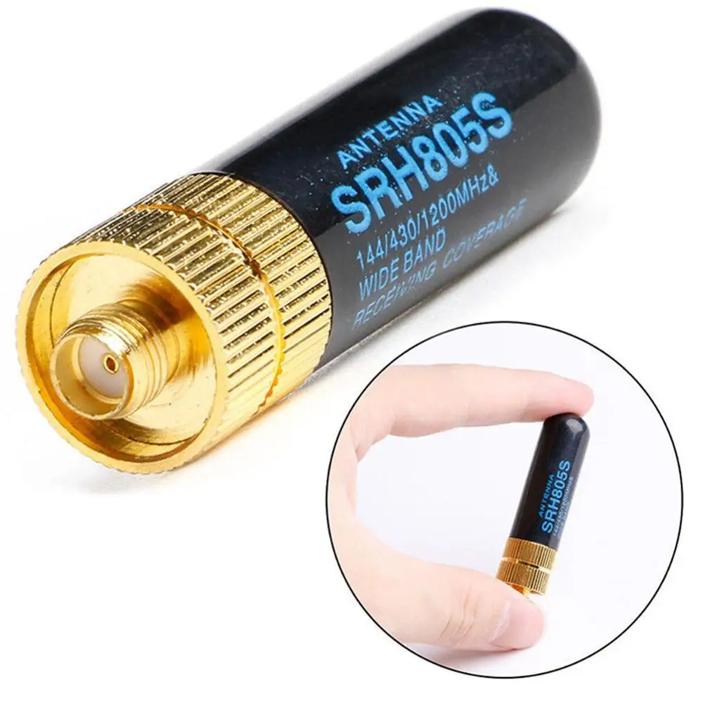 

1PC SRH-805S Antenna Mini SRH-805S 5CM SMA-F Female Dual Band Antenna for BAOFENG UV-5R BF-888S Radio