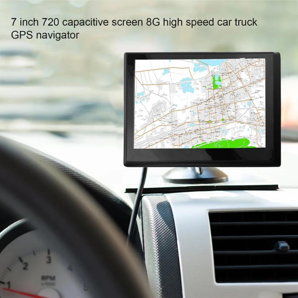 7 inch 800*480 HD 8G+DDR128M Capacitive Screen GPS Navigator Portable