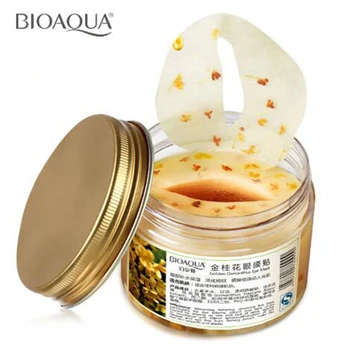 

80 pcs/ bottle BIOAQUA Gold Osmanthus eye mask women Collagen gel whey protein face care sleep patches health mascaras de dormir