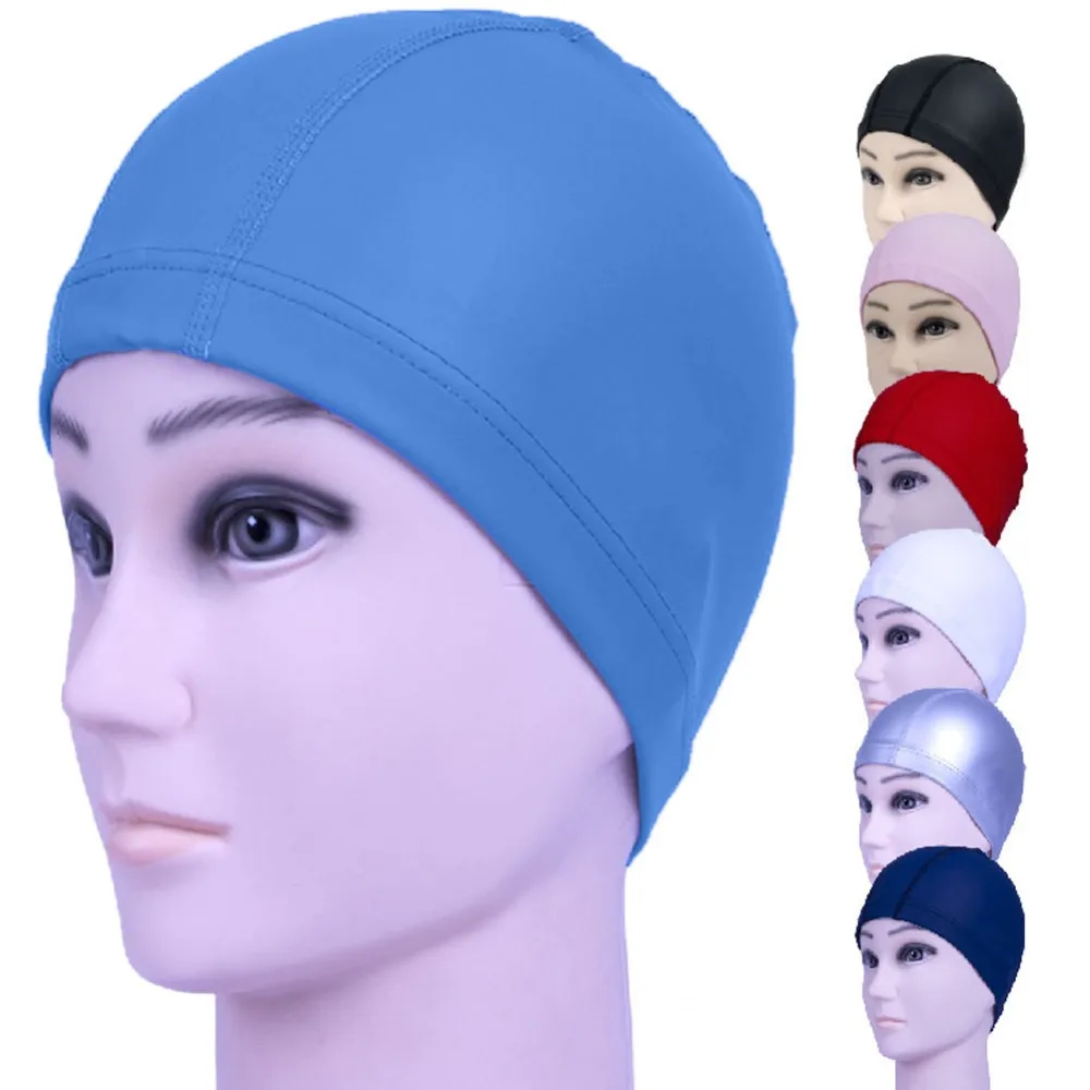 Buy New Elastic Waterproof PU Fabric Protect Ears Long Hair Sports Swim Pool