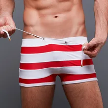 Брендовые пикантные Для мужчин Одежда заплыва Мужские Шорты для купания полосатый Купальники для малышек нейлон Для Мужчин's Плавание костюмы серфинга пляжная одежда плюс Размеры мужской Сёрфинг Плавание шорты для женщин