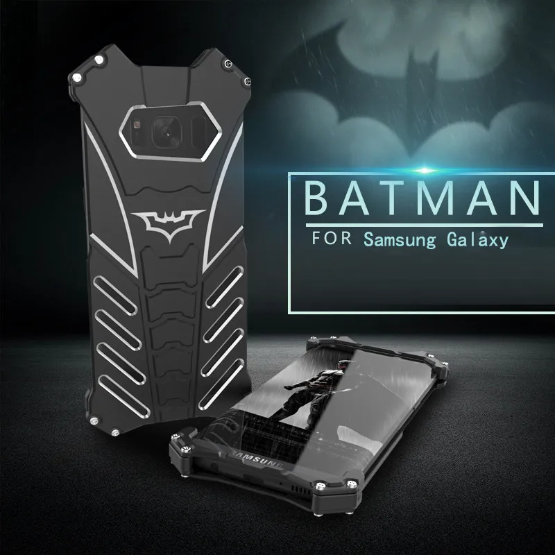 R Just Batman Luxury Metal Armor Case For Samsung Galaxy