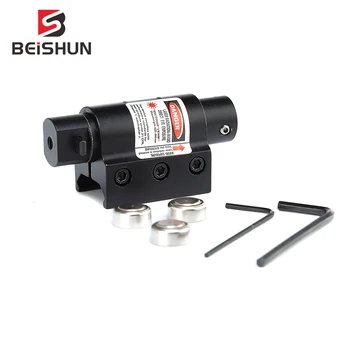 

Tactical Compact Red Laser Dot Sight 1mW Mini Pistol Red Laser Sight With 20mm Picatinny Weaver Rail Aluminum Alloy Matt Black.