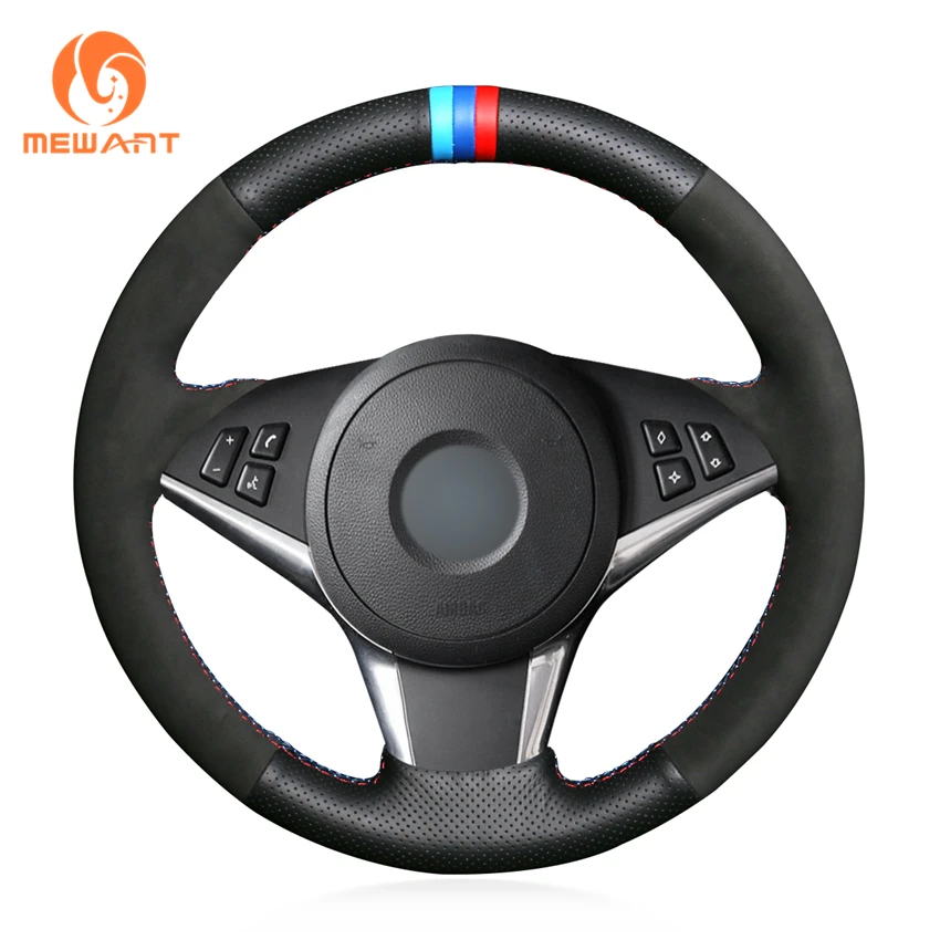 MEWANT черная искусственная замша из натуральной кожи для BMW E60 E61 (Touring) 530d E63 2003 2010 E64