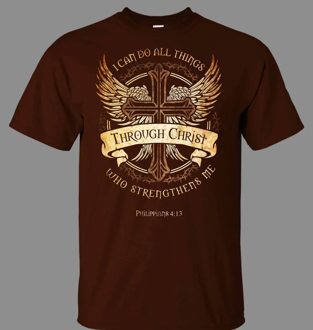 Philippians 4:13 Christian Men T Shirt 