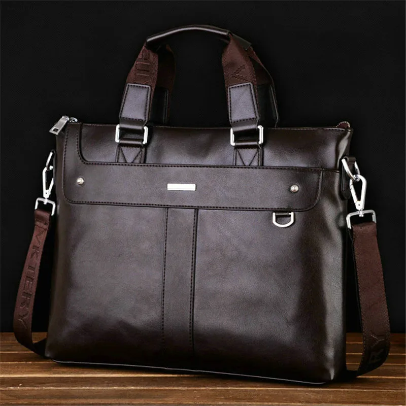 Деловой портфель, кожаная мужская сумка, сумка для компьютера, ноутбука, мужская сумка через плечо, сумки-мессенджеры, мужские дорожные сумки, черный, коричневый