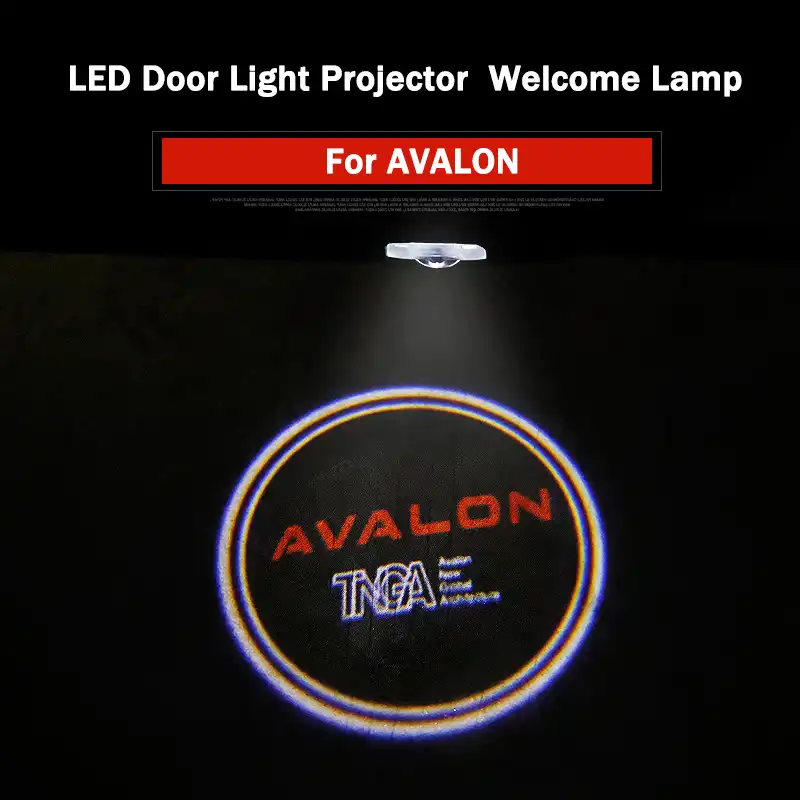 2個ledドアライトロゴプロジェクターゴースト車改造アクセサリーアバロン19 インテリア モールディング Aliexpress