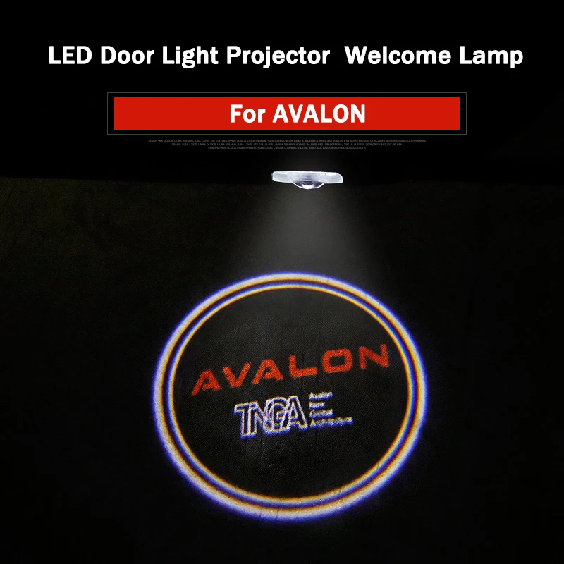 

2pcs LED Door Light Logo Projector Ghost Shadow Welcome Lamp Car Remodel Accessories For Toyota AVALON 2019